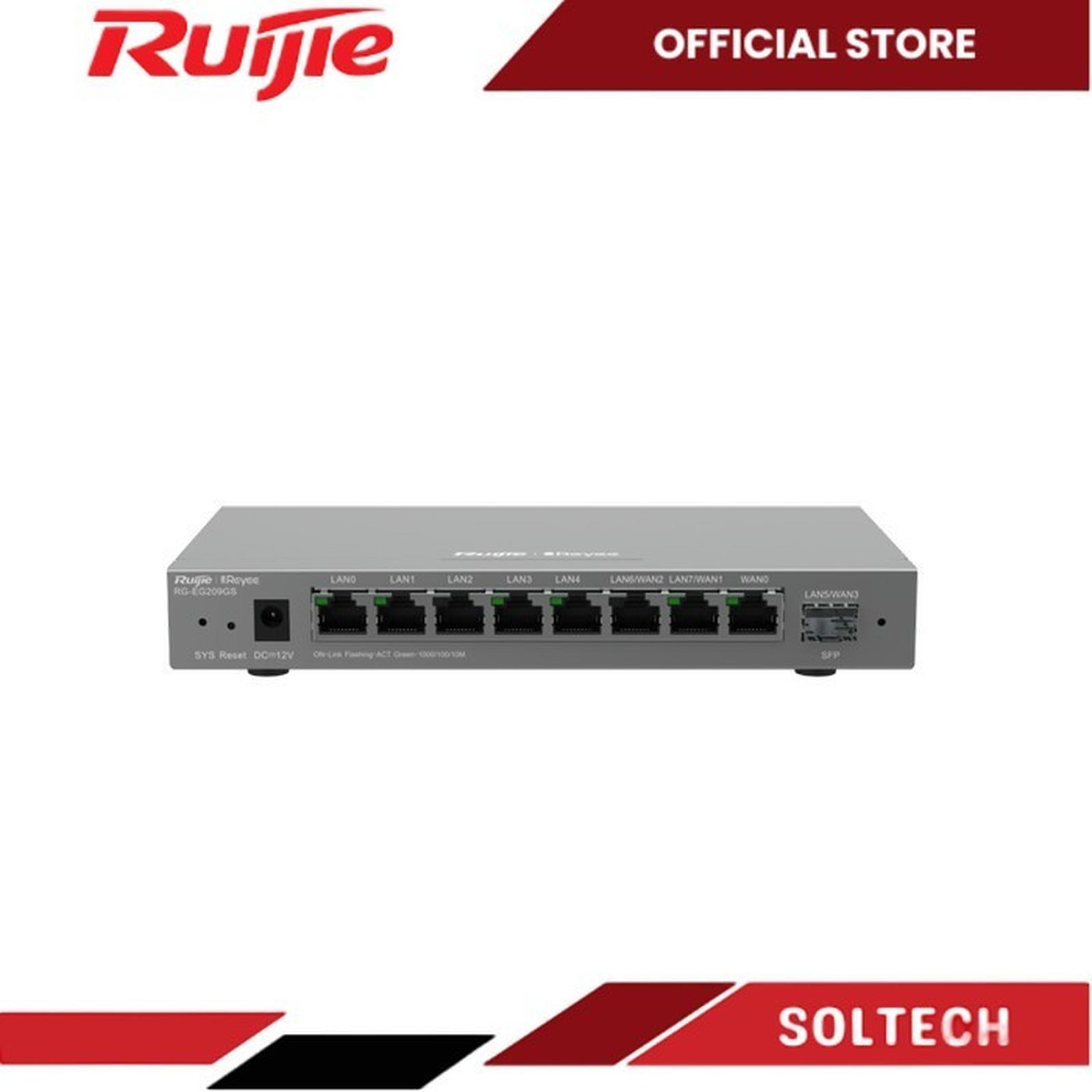 Ruijie RG-EG209GS Reyee 9-Port Gigabit Cloud Managed SFP Router