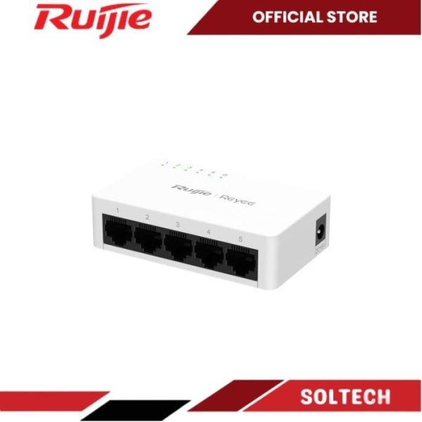 Ruijie RG-ES05G-L 5-Port 10/100/1000 Mbps Unmanaged Non-PoE Switch - Image 2
