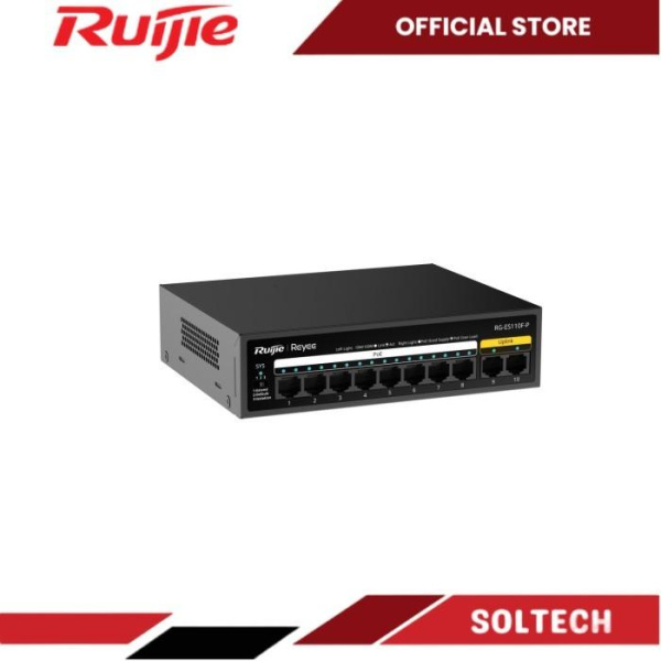 Ruijie RG-ES110F-P Switch PoE Unmanage 10-Port 10/100 Mbps - Image 3