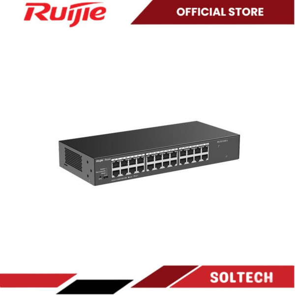 Ruijie RG-ES124G-L 24-Port 10/100/1000 Mbps Unmanaged Non-PoE Switch