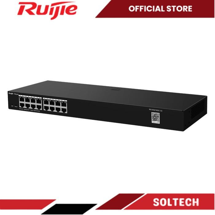 Ruijie RG-ES216GC-V2 16-Port Gigabit Smart Cloud Managed Non-PoE Switch - Image 3