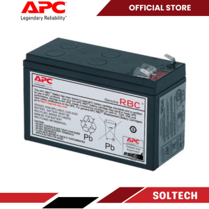 APC Replacement Battery Cartridge, Valve regulated lead–acid battery, 7Ah, 12VDC, 2-year warranty RBC2