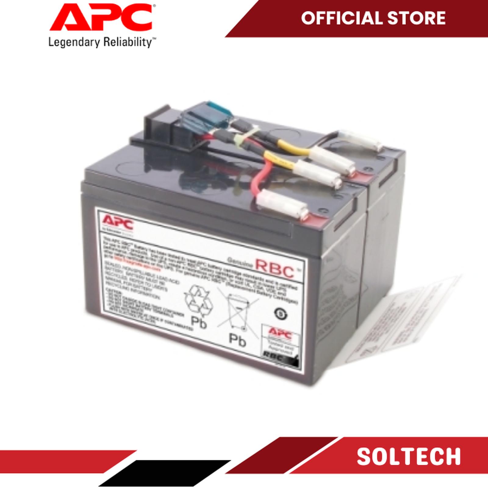 APC Replacement Battery Cartridge for Smart-UPS Line Interactive, 24V 7Ah lead-acid battery, 2-year repair or replace warranty RBC48