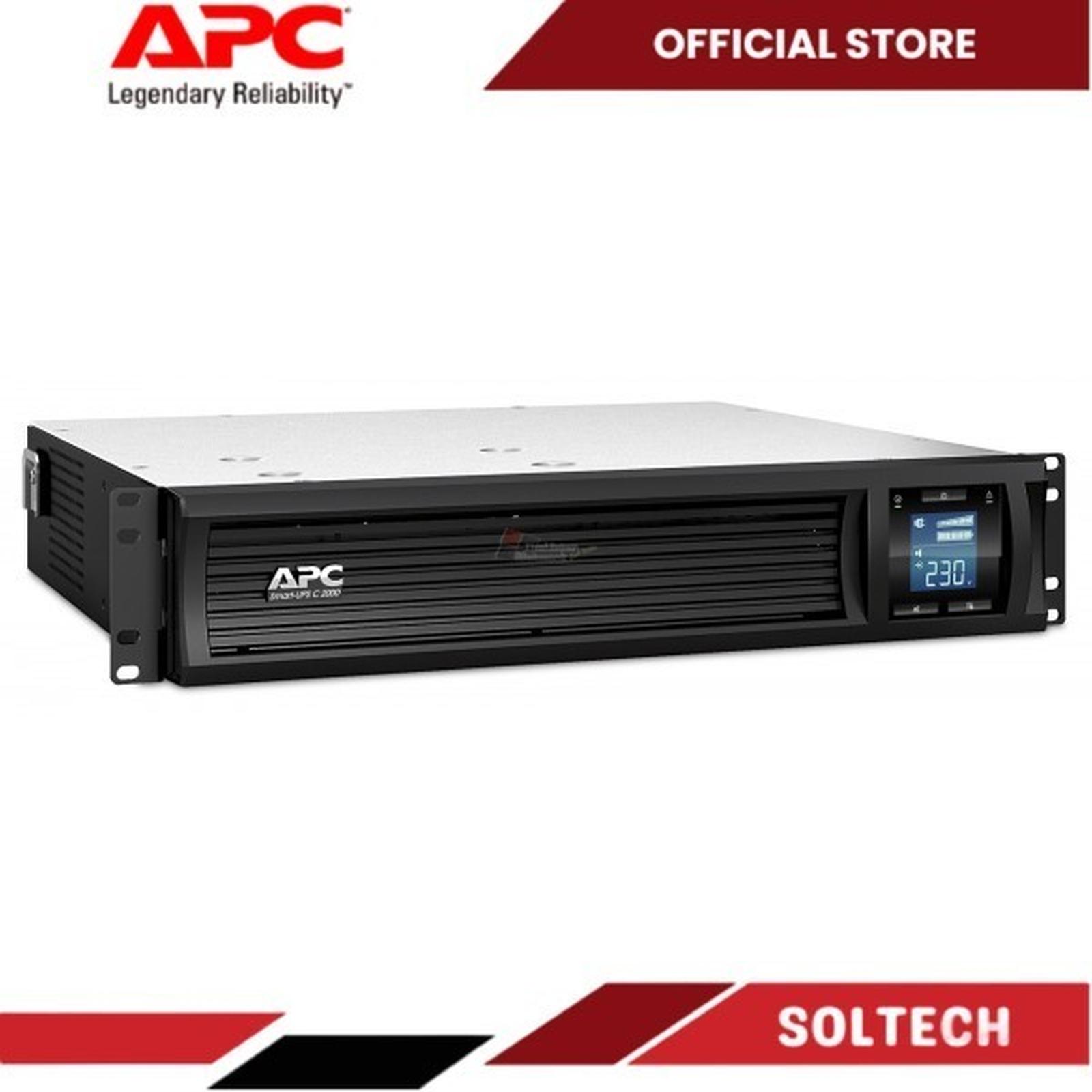 APC SMC1000I 2UC Smart UPS C 1000VA LCD RM 2U 230V Soltech Data Indonesia APC SMC1000I 2UC Smart UPS C 1000VA LCD RM 2U 230V Soltech Data Indonesia