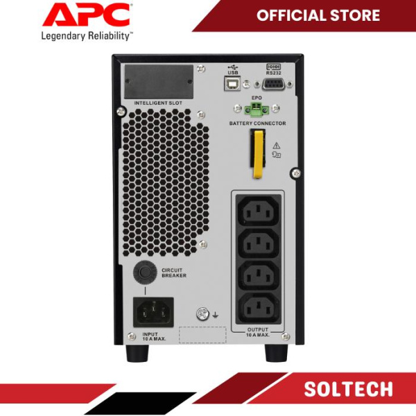 APC SRV2KI-E Easy UPS 2kVA 2000VA 1800W Online Tower | Soltech Data ...