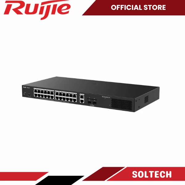 RG-ES228GS-LP, 28-Port Gigabit Smart Cloud Managed PoE Switch