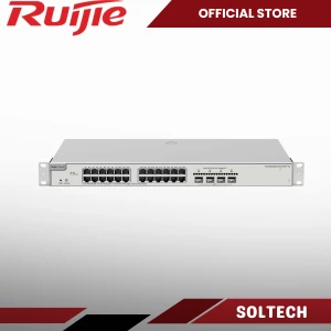 Ruijie RG-NBS3200-24GT4XS-P-V2, 24-Port Gigabit Layer 2+ Cloud Managed PoE Switch, 4 x 10G Uplinks