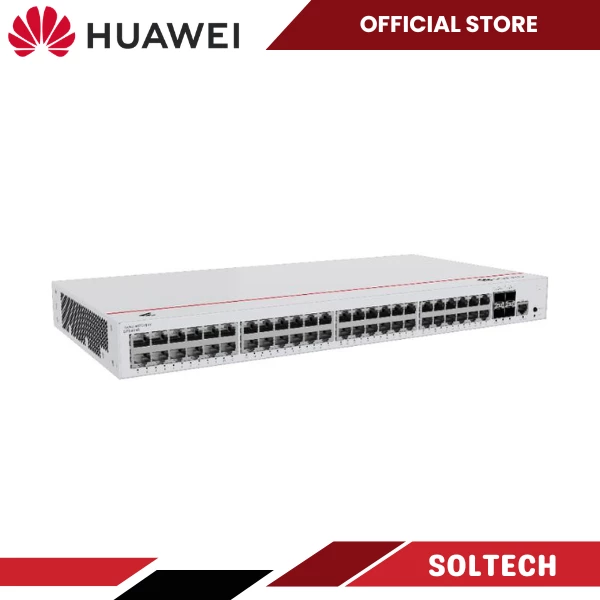 Huawei eKitEngine S220-48P4S Layer 2 Managed Switch 48 x 10/100/1000BASE-T ports (380W PoE+), 4 x GE SFP ports
