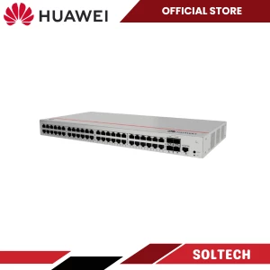 Huawei eKitEngine S220-48P4X Layer 2 Managed Switch 48 x 10/100/1000BASE-T ports (380W PoE+), 4 x 10GE SFP+ ports