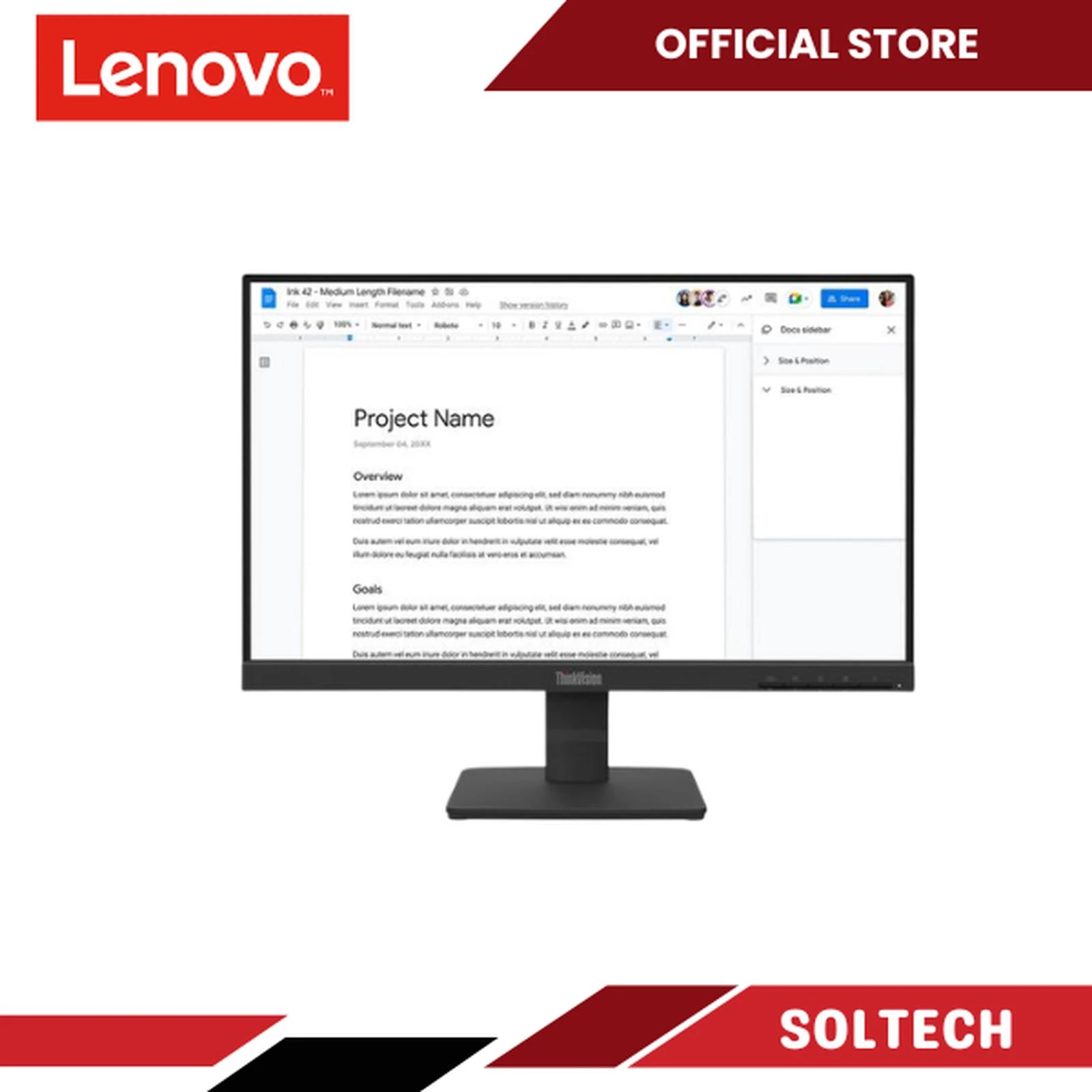 Monitor LED Lenovo ThinkVision S22-4e 21.5" 1920x1080 IPS 99% sRGB