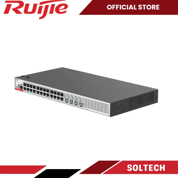 Ruijie RG-S5000-24GT4MS-P-E 24-Port PoE Layer 2+ Managed Switch