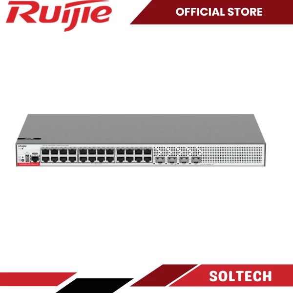 Ruijie RG-S5000-24GT4MS-P-E 24-Port PoE Layer 2+ Managed Switch
