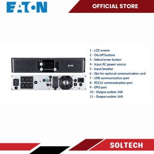 UPS Online Eaton 9A3000iR 3000VA 2700W Rack 2U